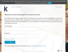 Tablet Screenshot of portal.knowledgepoint.co.uk
